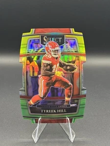 Tyreek Hill Green & Yellow Prizm Die-Cut #18 Select 2021 NFL Miami Dolphins - Picture 1 of 4