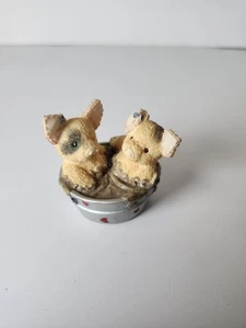 Vintage 1995 ENESCO This Little Piggy Figurine Sloppy Hogs and Kisses - Picture 1 of 5