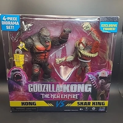 Figuras MonsterVerse GODZILLA x KONG el Nuevo Imperio (2024) KONG vs SKAR KING Foto 1 de 4