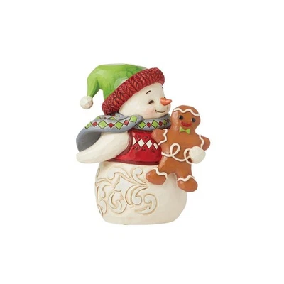 Jim Shore Mini Snowman Gingerbread Figurine 6015464 New 2024