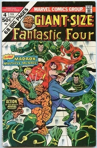 Fantastic Four GIANT-SIZE #4 (Marvel Comics 1975) 1st Multiple Man PLUS X-Men! - Picture 1 of 7