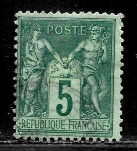HICK GIRL-OLD USED FRANCE SC#78 PEACE & COMMERCE, TYPE II A5936 - Picture 1 of 2
