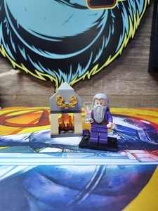 Lego Minifigure Harry Potter Exclusive Dumbledore W Fireplace - Picture 1 of 3