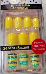 IMPRESS NAILS PRESS ON SHORT - gelb - Blumen - Bild 1 von 5