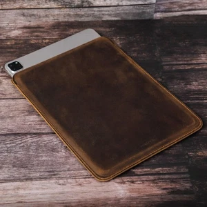 Genuine Leather Sleeve Case For iPad Air Pro 11/13 2025 2024 11/10/9/8/7th Mini7 - Picture 1 of 18