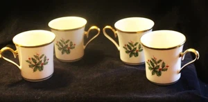 LENOX HOLIDAY DIMENSION SET OF 4 MUGS - Picture 1 of 4