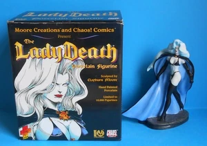 Lady Death Porcelain Figurine ~Moore Creations and Chaos! ~ Inc Original Box - Picture 1 of 6