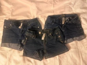 Lot of 3 Justice Jean shorts - Girls Size 12S - Picture 1 of 7