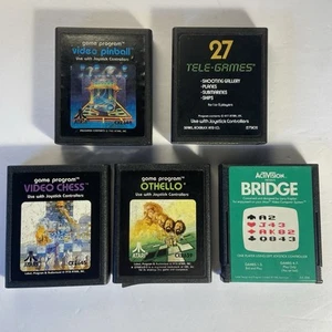 Atari 2600 7800 Games Lot of 5 Vintage Tested - Picture 1 of 2