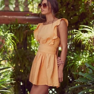 Free People New Erin Minikleid Leinenmischung Größe M - Bild 1 von 10