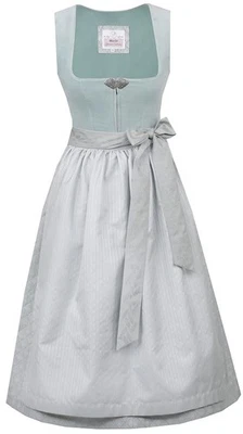 MarJo Dirndl Mönchsroth 70cm Länge gletscher Samt Samtdirndl Damen - Bild 1 von 3