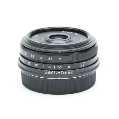 Voigtlander ULTRON 27mm F/2 Black (for Fujifilm X mount) -Near Mint- #255 - Image 1 of 4