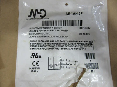 AutomationDirect AE1-AN-3F Proximity Sensor 10-30VDC NEW!!! with Free Shipping - Image 1 of 2