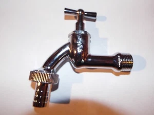 Auslaufhahn 1/2" glanzverchromt ohne RV und RB - Bild 1 von 1