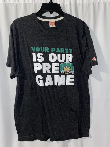 Homage Ohio University OU Bobcats Your Party Is Our Pregame Shirt Large Cover