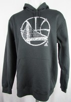 Golden State Warriors NBA Adidas Black Big Logo Hoodie