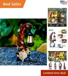 Durable Waterproof Gnome Garden Decor - Solar Lantern Light for Outdoors - Picture 1 of 9