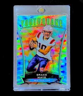 DRAKE MAYE ROOKIE SILVER PRIZM REFRACTOR HOLO SP Insert Rare Non Auto - PATRIOTS - Image 1 of 4