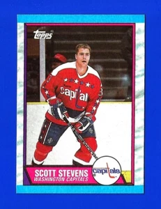 1989-90 Topps HOCKEY #93 SCOTT STEVENS NRMINT+ HOF WASHINGTON CAPITALS (TM1) - Picture 1 of 2