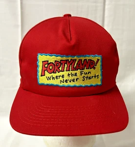 Vintage Forty Land Shoebox Red Hat Hallmark FunnyOffice 40th Birthday Gag - Picture 1 of 8