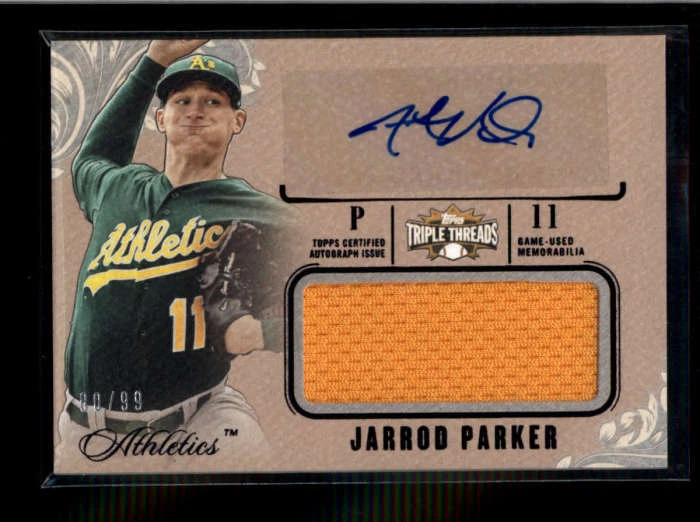 ДЖАРРОД ПАРКЕР 2014 ТРОЙНАЯ РЕЗЬБА ИГРА Б/У ИЗНОШЕННАЯ ФУТБОЛКА С АВТОГРАФОМ NO80/99 AJ2287 - Изображение 1 из 1