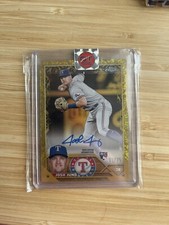 2023 Topps Gilded Collection Josh Jung Rookie Auto Wave Gold Etch /75 Rangers