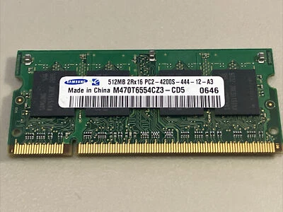 M470T6554CZ3-CD5 GENUINE SAMSUNG LAPTOP MEMORY 512MB PC2-4200S - Image 1 of 2