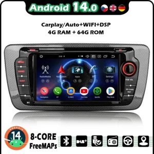 7"Android 14 Autoradio CarPlay GPS Navi Bluetooth WiFi 4G Für SEAT IBIZA DSP IPS - Bild 1 von 18