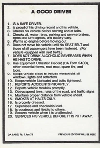 Historical book DA Label, A Good Driver, 1973 - Foto 1 di 1