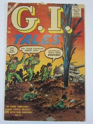 G.I. Tales v. 1 #4 GD/VG 1957 Atlas Comics war/satire - Image 1 of 2