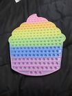 Large Pop it Silicone Sensory Fidget Rainbow Cupcake Toy Autism Stress Relief