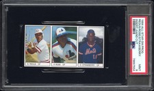 1984 Darryl Strawberry RC PSA 9 POP 1 No PSA 10+Pete Rose Game Inserts RARE card