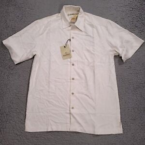 Tommy Bahama Shirt Mens Small Silk Fern Believer Camp Outdoor Button Up