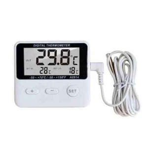 Aquarium Digital Thermometer for Fish Tank Temperature Gauge New - Picture 1 of 7