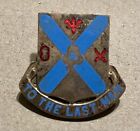 Vtg 135th Infantry Distinguished Unit Insignia w/ Screw Back "To The Last Man"
