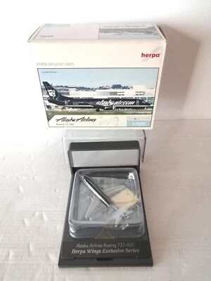 BOEING 737 400 ALASKA AIRLINES HERPA SCALA 1/500 ART.505529 - Immagine 1 di 2