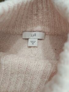 J. Jill Women's Size XS Pullover Sweater Tunic Pink Long Sleeve Cotton Blend