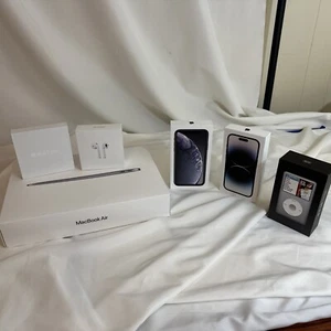 Apple EMPTY BOXES ~ iPhone 14Pro, iPad, classic, iPhone XR, Apple Watch, AirPods - Picture 1 of 3