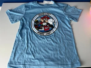 MARIO KART BOYS BLUE T SHIRT SIZE XXL 18 SHORT SLEEVE SCHOOL SUMMER PLAY NEW - Picture 1 of 3