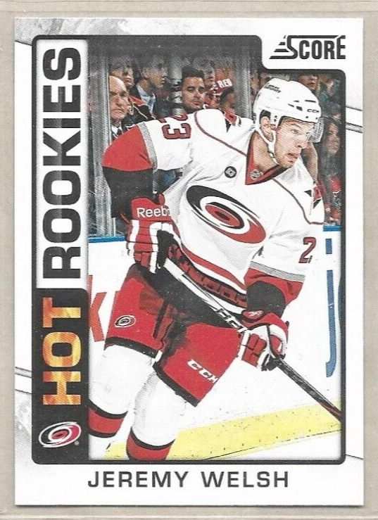JEREMY WELSH CAROLINA HURRICANES 2012-13 SCORE HOT ROOKIES #539 - Image 1 of 1