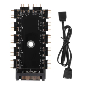 1 Satz PC-RGB-Hub Tragbarer ARGB-Hub Lüfter-Hub-Controller Nabe - Bild 1 von 12