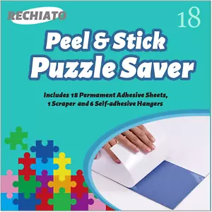 Conservar 3 X 1000 Hojas de Pegamento para Puzzle, 18 Hojas Puzzle Ahorrador Pelar y Pegar, Puz - Imagen 1 de 12