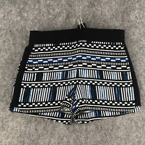 J. Crew Shorts Womens Size 2 Side Zip High Waist Geometric Print Dressy Casual