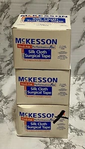 Rare McKesson Medi-Pak Performance Plus Silk Cloth Surgical Tape 3” 10 Yds X 12 - Picture 1 of 3