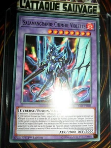 YU-GI-OH! RARE SALAMANGRANDE CHIMERE VIOLETTE SAST-FR034 NEUF EDITION 1 FRANCAIS - Imagen 1 de 1