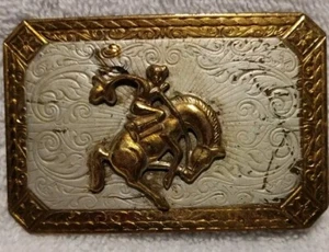 HORSE BUCKING RIDING BELT BUCKLE. Old Very Old. Very Rare. - Picture 1 of 3