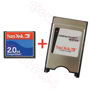 Scheda flash compatta CF CNC 2,0 GB + adattatore CF-PCMCIA per adattatore PC CNC ATA FANUC - Foto 1 di 6