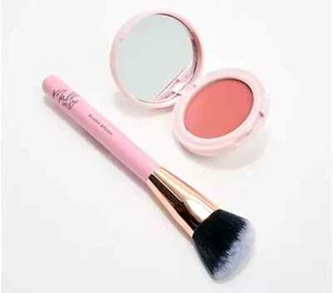 Mally Bulletproof Ink Powder Longwear Stain Blush w/Brush-Powder Peach-A620287 - Picture 1 of 2