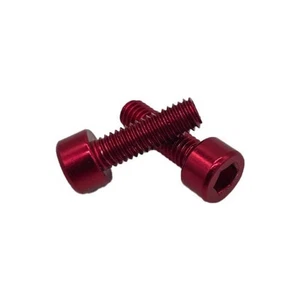 Miles Wide Anodized Cage Bolt, Red, Pair - Picture 1 of 1