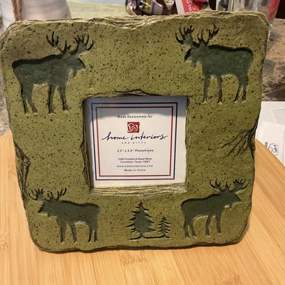 Ceramic Moose Picture Frame - Image 1 of 4
